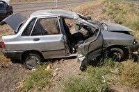 واژگونی پراید در محور زرند–رفسنجان