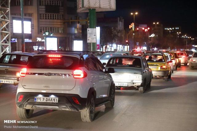 ترافیک سنگین در محور خروجی از قمصر