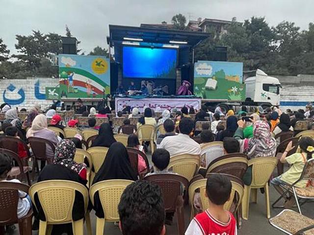 فیلم| کودکان و نوجوانان شهر قرق گرگان میزبان تماشاخانه سیار