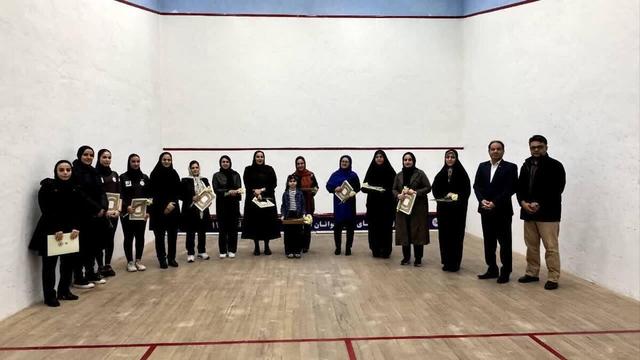 تجلیل از مادران بازیکنان اسکواش در حاشیه لیگ برتر بانوان در اهواز