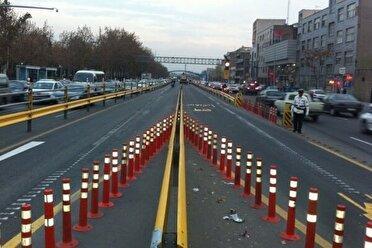 اجرای طرح «خط پرسرنشین» در بزرگراه چمران به‌صورت آزمایشی