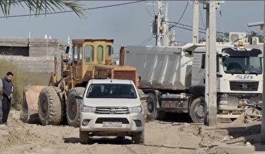 خدمات رسانی به سیل زدگان جزیره قشم