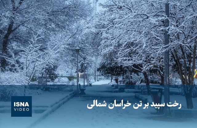 ویدیو/ رخت سپید بر تن خراسان ‌شمالی