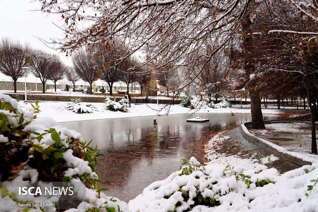 وقتی برف دوباره به اصفهان سلام کرد