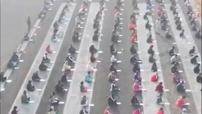 برگزاری آزمون هندی‌ها روی باند فرودگاه سوژه شد +ویدیو