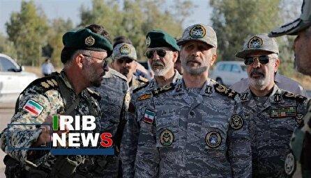 بازدید فرمانده کل ارتش از توان رزم یگان‌ها در غرب کشور