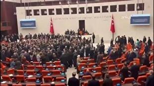 زد و خورد در مجلس ترکیه