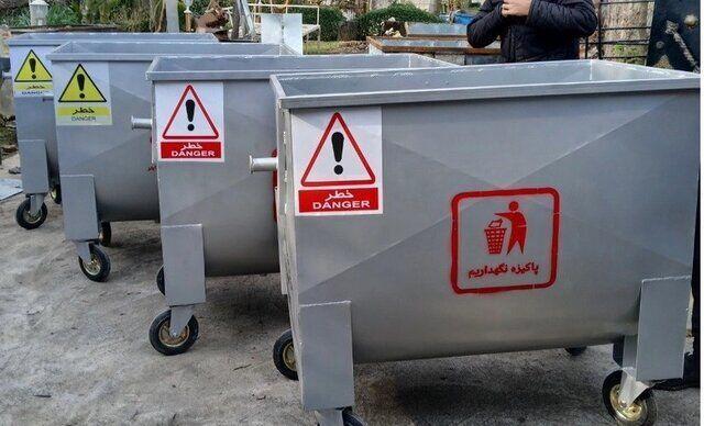 آغاز توزیع مخازن ۱۱۰۰ لیتری فلزی درمناطق۲۲گانه