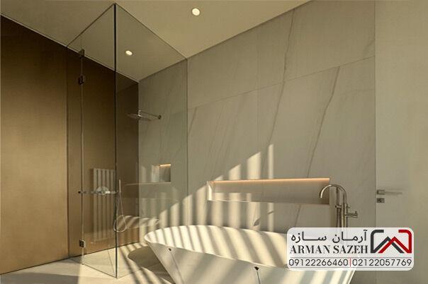 بررسی ۶ سبک پرطرفدار و کاربردی طراحی حمام با کابین دوش شیشه ای