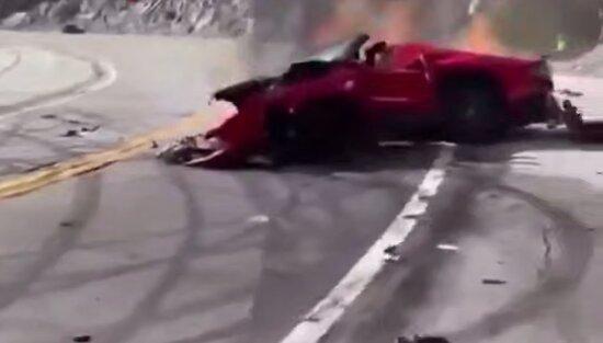 ببینید | لحظه تصادف مرگبار خودری فراری وینس زامپلا؛ خالق «Call of Duty» درگذشت