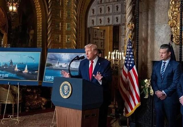 رونمایی ترامپ از نبردناوهای جدید آمریکا