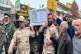 پیکر مطهر شهید امنیت «امیرحسام جوینده» در صومعه‌سرا تشییع شد