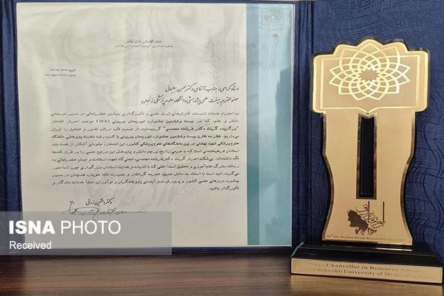 کسب رتبه نخست جشنواره توسط عضو هیئت علمی دانشگاه علوم پزشکی زنجان