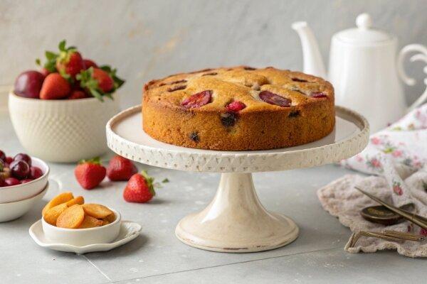 آموزش شیرینی پزی / طرز تهیه کیک میوهای خانگی نرم و خوشعطر