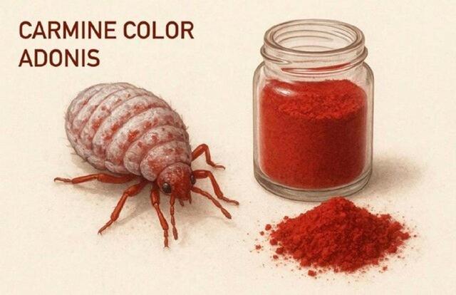 تأیید استفاده از رنگ طبیعی قرمز حاصل از پوست برخی حشرات در محصولات غذایی