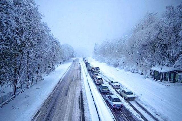 بارش برف و باران در نوار شمالی کشور