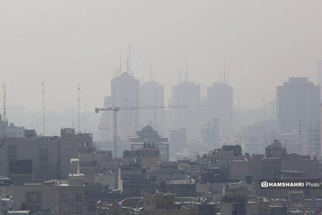 کیفیت هوای تهران امروز در وضعیت ناسالم قرار گرفت