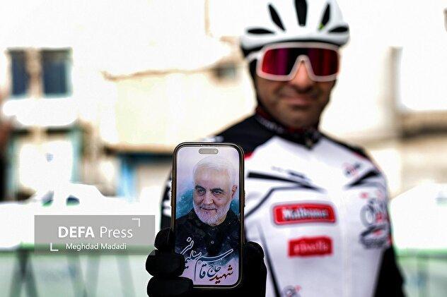 مسابقات دوچرخه سواری کشوری در دارالشهدای تهران