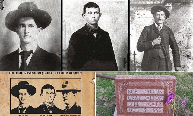 جسد برادران دالتون از چپ به راست ..(عکس)