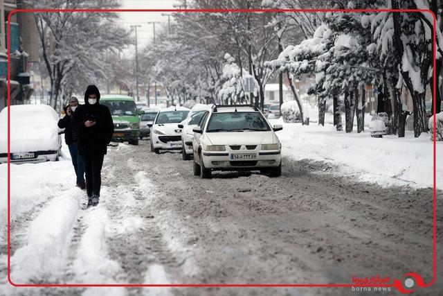 بارش برف در اراک