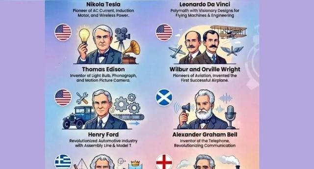 ۱۰ مهندس نابغه که جهان را دگرگون کردند(+اینفوگرافیک)