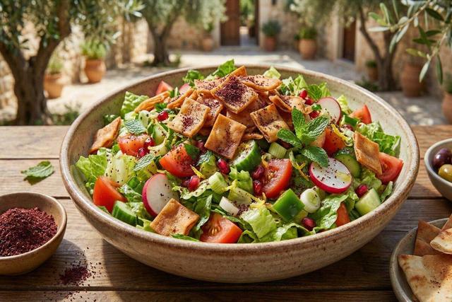 آموزش آشپزی / طرز تهیه سالاد فتوش عربی