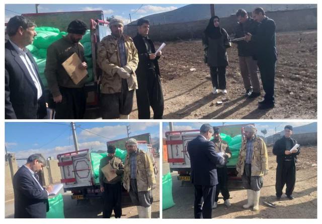 نظارت بر توزیع آرد روستایی در شهرستان هرسین