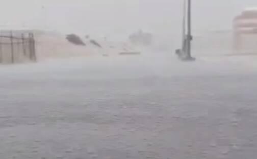 فیلم/ بارش شدید باران در کنگان