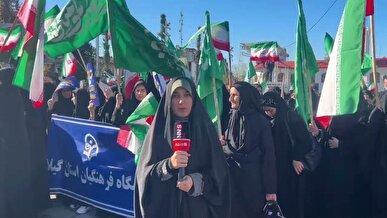 راهپیمایی مردم رشت به مناسبت سالگرد حماسه ۸ دی سال ۱۳۸۸ + فیلم