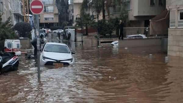 بارندگی شدید، شرق تلآویو را زیر آب برد