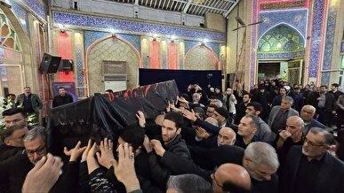 تشییع پیکر آیت الله شفیعی با حضور پرشور مردم خوزستان + فیلم