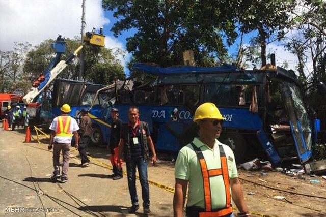 یک کشته و ۴۵ زخمی در تصادف جاده‌ای در فیلیپین