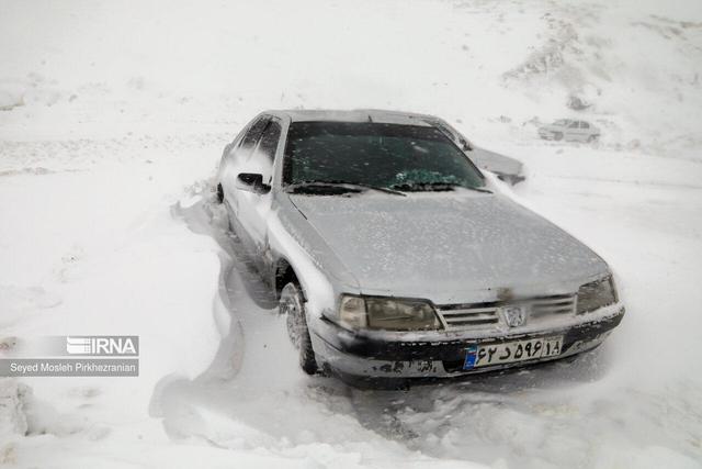 مسیر همدان-سنندج به دلیل کولاک شدید مسدود شد
