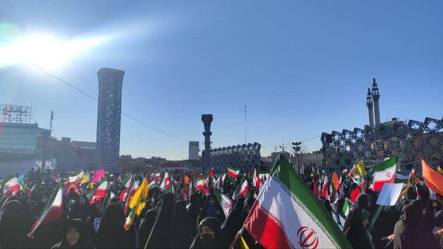 آغاز مراسم ۹ دی در میدان امام حسین(ع) تهران