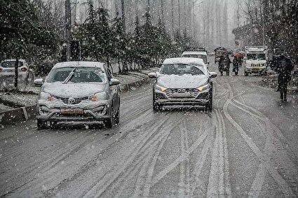 ببینید/ تصاویری از بارش برف در دماوند