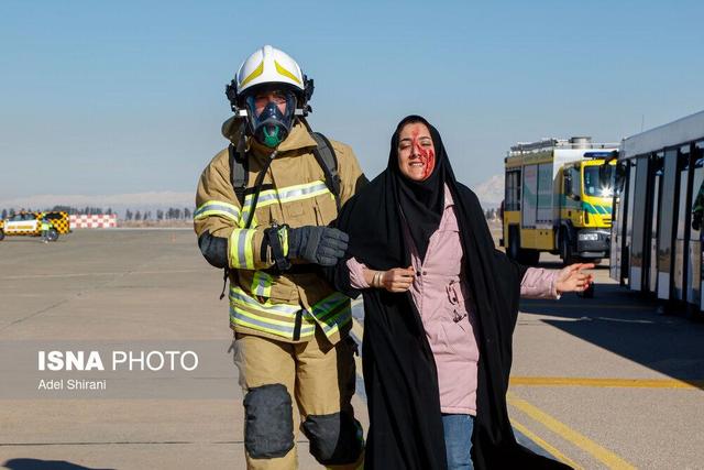 مانور طرح اضطراری فرودگاه شهیدبهشتی اصفهان