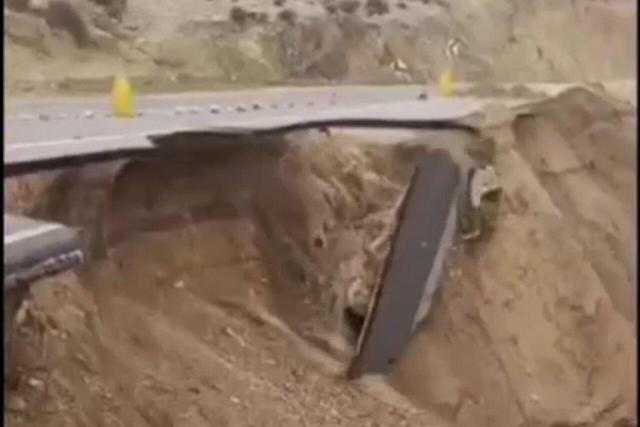 رانش زمین در جاده ایذه - دزپارت خوزستان