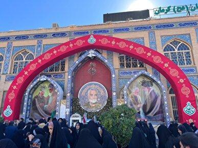 روایت تصویری حضور با شکوه مردم در اولین روز از هفته مقاومت در کرمان / حضور غیرتمندانه عاشقان حاج قاسم در دیار کریمان