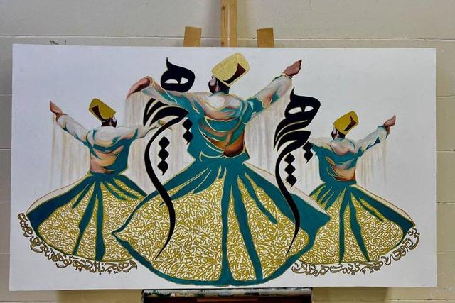 نمایشگاه «رقص خط تو»؛ جایی که خط از واژه آزاد می‌شود