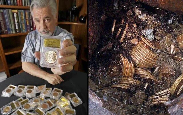 گنجی که زیر پا افتاده بود / یک قوطی زنگ‌زده پر از سکه طلا