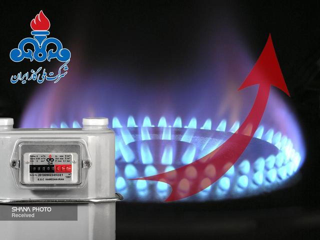 مصرف گاز در بخش خانگی به ۶۹۰ میلیون مترمکعب رسید