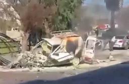 فیلم/ حمله پهپادی صهیونیست‌ها به یک خودرو در لبنان