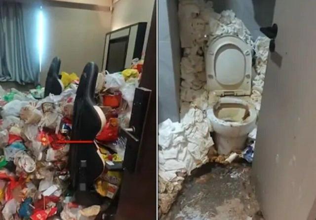 اتاق هتل پس از اقامت یک گیمر چینی چه وضعی پیدا کرد؟ (+عکس)