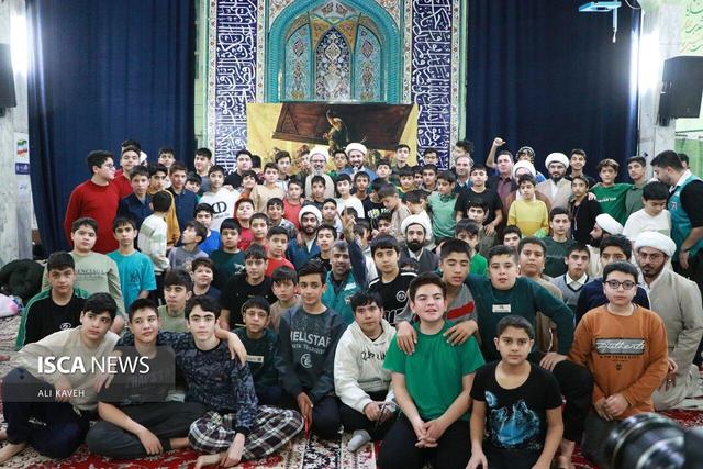 مراسم معنوی اعتکاف دانش‌آموزی در مساجد بجنورد