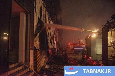 عکس: حریق در شرکت لبنیاتی کاله - آمل