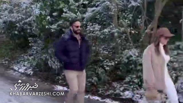 ویدیو| پیاده‌روی سرمربی و همسرش پس از اخراج!