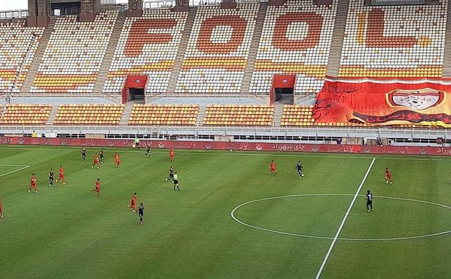 برتری فولاد خوزستان مقابل پرسپولیس در پایان نیمه اول