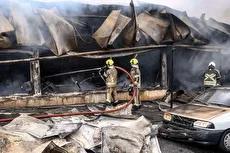 آتش‌سوزی بازار جنت به روایت دوربین داخل آمبولانس