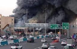 فیلم/ آتش سوزی مهیب در بارار جنت آباد تهران