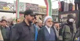 حضور محسنی اژه‌ای در راهپیمایی ۲۲ بهمن